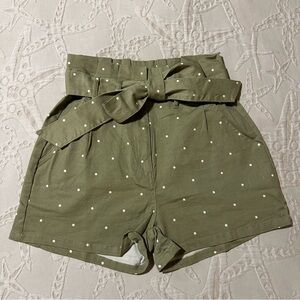 Mine Olive High Waist Women's Shorts